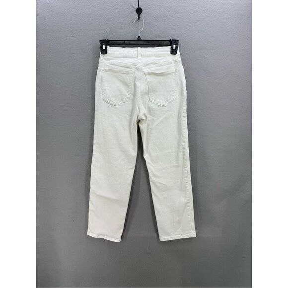 Madewell The Perfect Vintage Straight Jean Tile White Size 26P - Picture 3 of 10